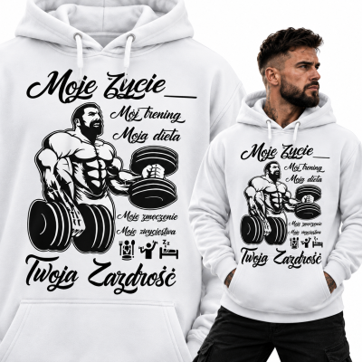 BLUZA Z KAPTUREM NA SIŁOENIĘ  MOJE ŻYCIE